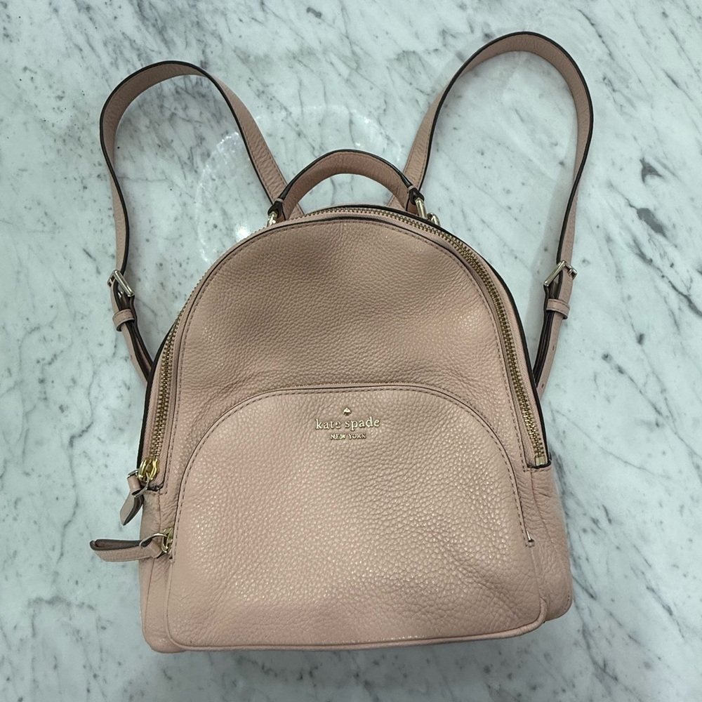 ❤️SOLD❤️ Kate Spade Jackson Blush Pink Leather Backpack - Picture 2 of 8